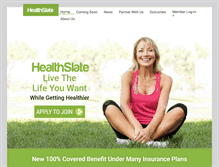 Tablet Screenshot of healthslate.com